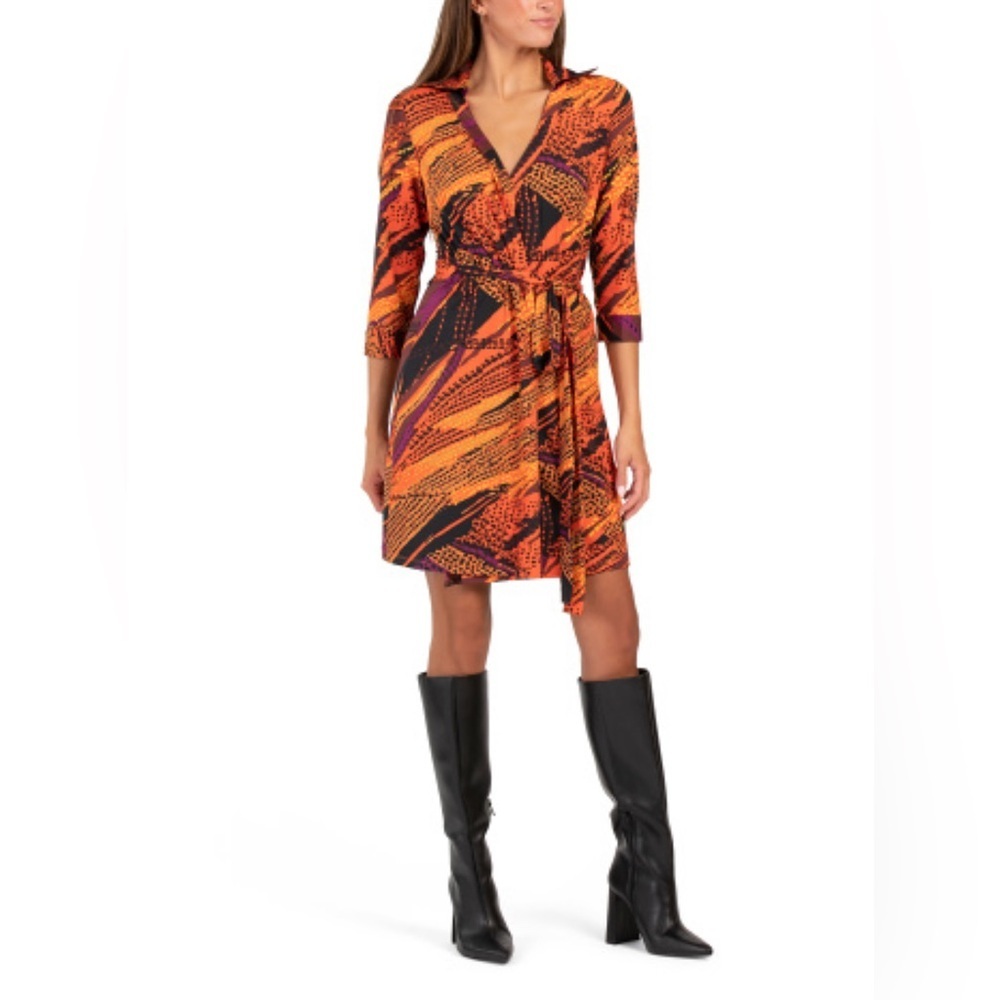 FLORA BEA NYC Red Multi Milo Mini Dress